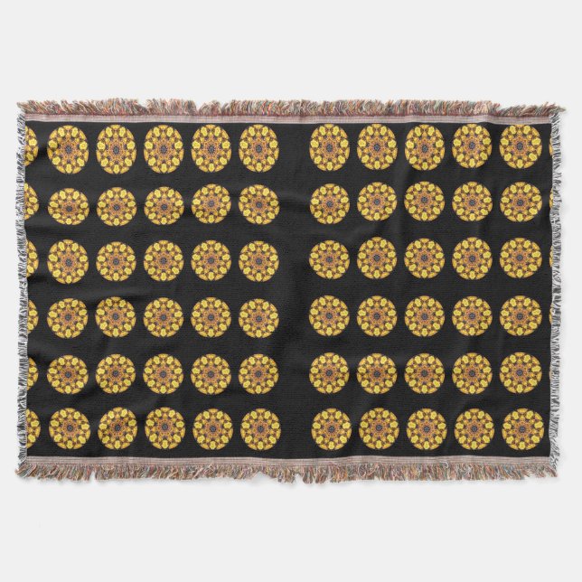Tiger mönster-designbild för Throw Blanket Filt (Framsidan)