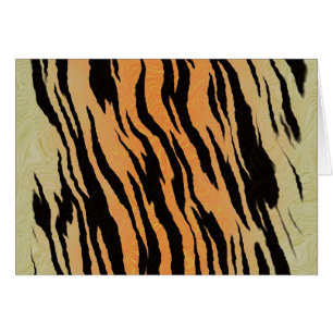 Tiger Mönster Hälsningskort