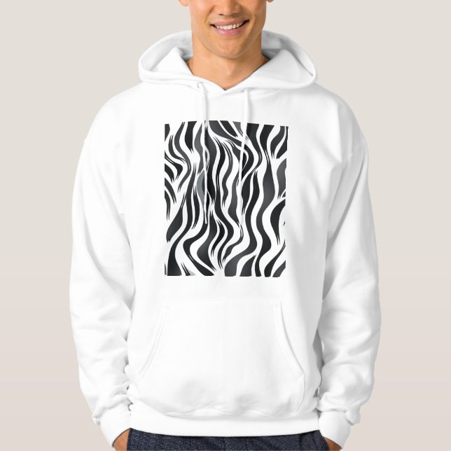 Tiger Mönster Hoodie (Framsida)