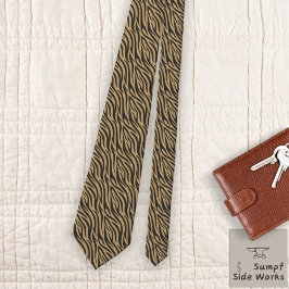 Tiger Mönster i Light Brown Slips