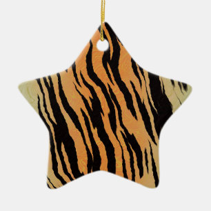 Tiger Mönster Julgransprydnad Keramik