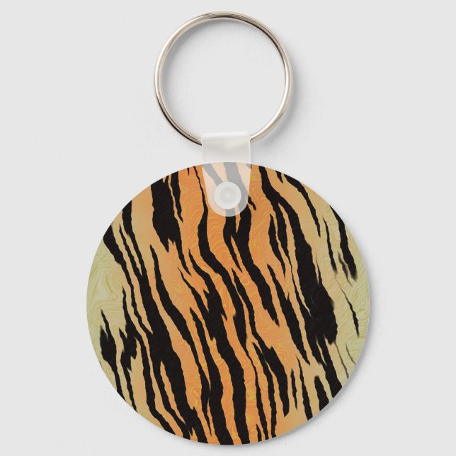 Tiger Mönster Nyckelring (Framsida)