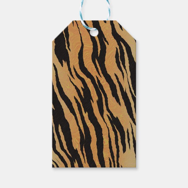 Tiger Mönster Presentetikett (Framsidan)