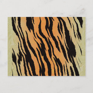 Tiger Mönster Vykort