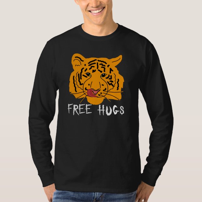 Tiger - Mörken Free Hugs Tee (Framsida)