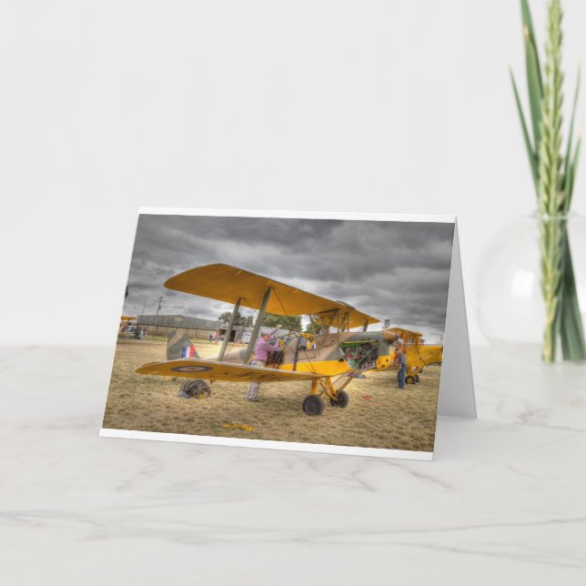 Tiger Moth 80-årsfirandet av inflygningen Kort (Framsida)