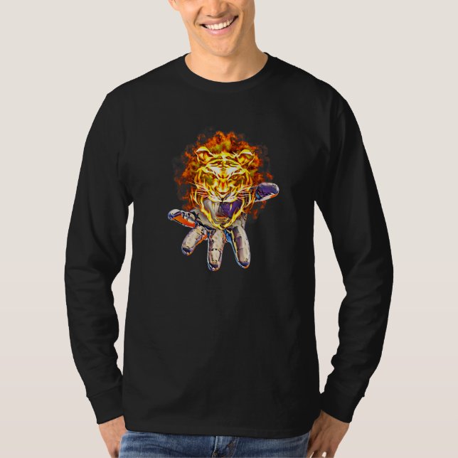 Tiger Motif T Shirt (Framsida)