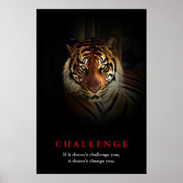 Tiger Motivation Challenge Poster