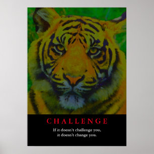Tiger Motivation Challenge Poster