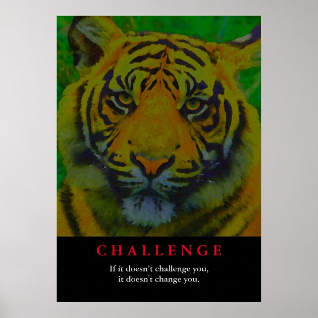 Tiger Motivation Challenge Poster (Framsidan)