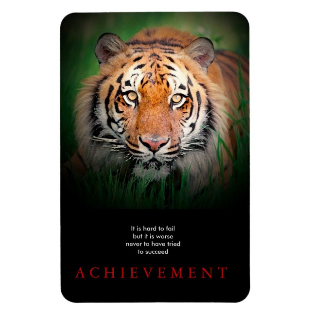 Tiger Motivational Achievement Magnet (Vertikal)