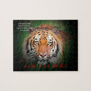Tiger Motivational Achievement Pussel