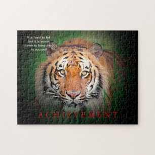 Tiger Motivational Achievement Pussel