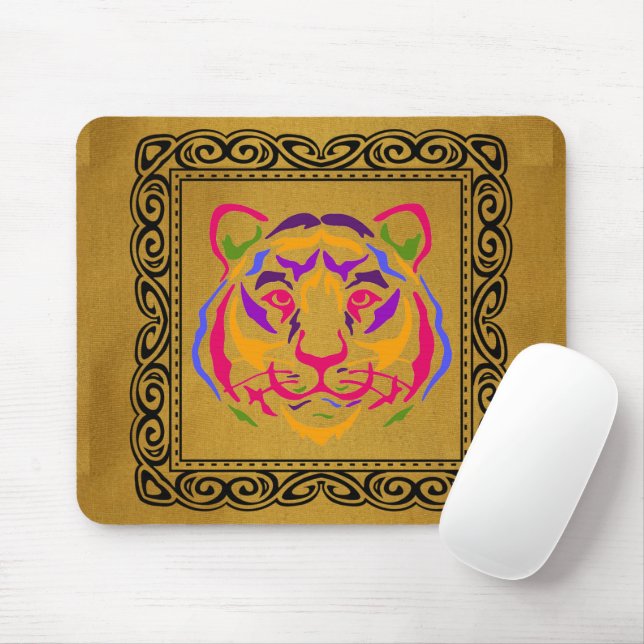 Tiger Mouse Pad Musmatta (Med mus)