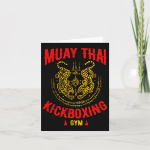 Tiger Muay Thai Kickboxing Gym Mma Training Gift Kort