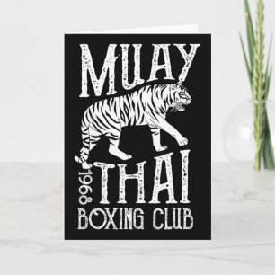 Tiger Muay Thai Kickboxningsklubb Mma Träningspres Kort