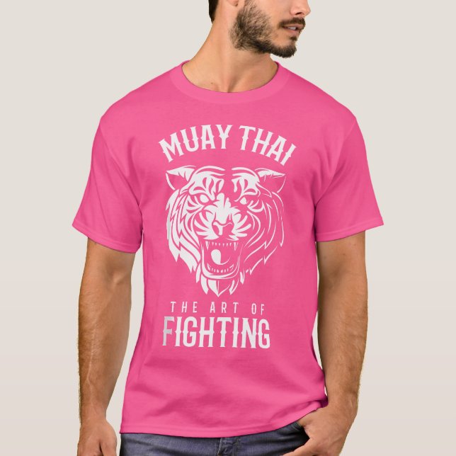 Tiger Muay Thai och Kickboxing T Shirt (Framsida)