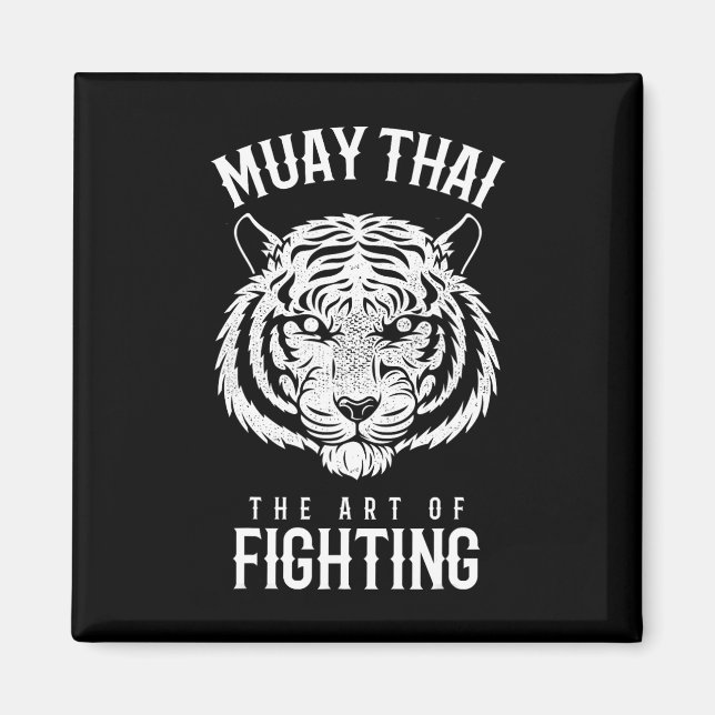 Tiger Muay Thai och kickboxning Magnet (Framsidan)