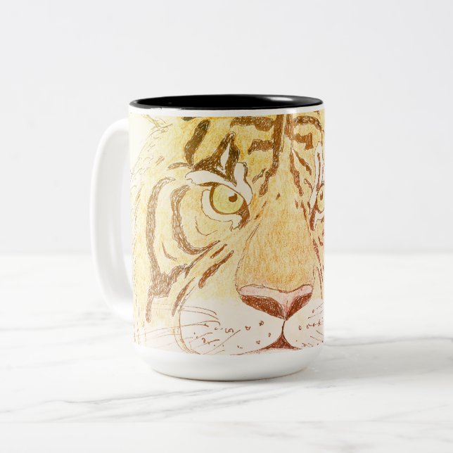 Tiger Mugg - Upp nära och Personligt (Framsida vänster)