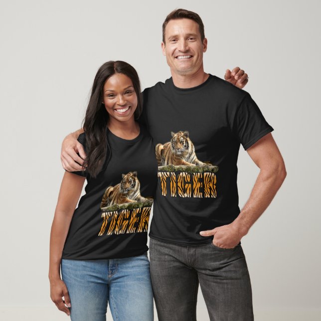 Tiger Nature Sunset Sky Safari Wildlife Cat T Shirt (Unisex)