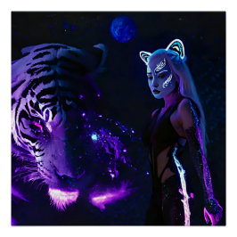 Tiger Night Perfect Poster