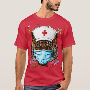 Tiger Nurse RN Funny ER Nursing School Studenten T Shirt