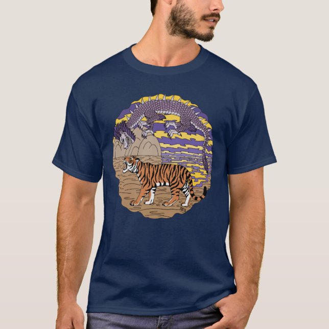 Tiger och Drakon T Shirt (Framsida)