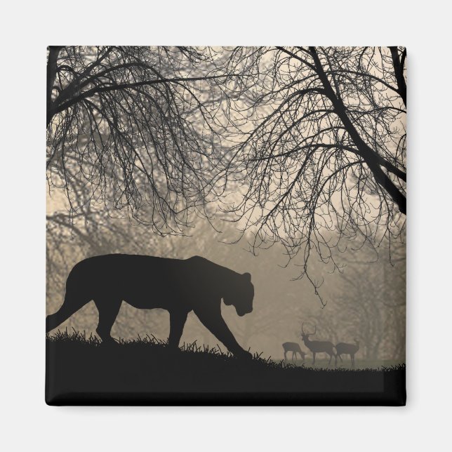 Tiger och Hjort Magnet (Framsidan)