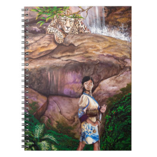 Tiger och jordgubbe för Zen buddistisk Anteckningsbok Med Spiral