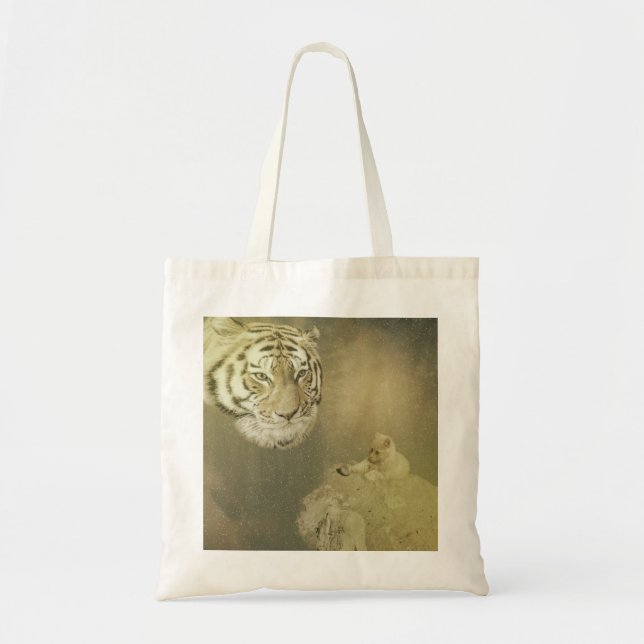 Tiger och Kitten, budgettotebag Tygkasse (Framsidan)