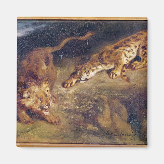 Tiger och Lejon Magnet (Framsidan)