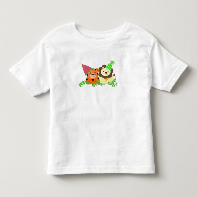Tiger och Lejon Party Animals T-shirt (Framsida)