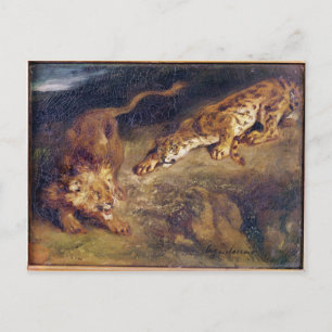 Tiger och Lejon Vykort
