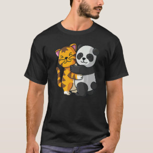 Tiger och Panda Cute Zoo Animering Hugger T Shirt