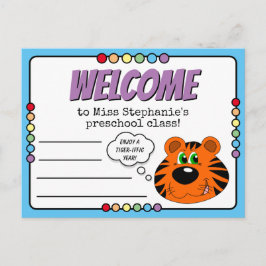 Tiger och regnbågsförskola Välkomna till klass Vykort