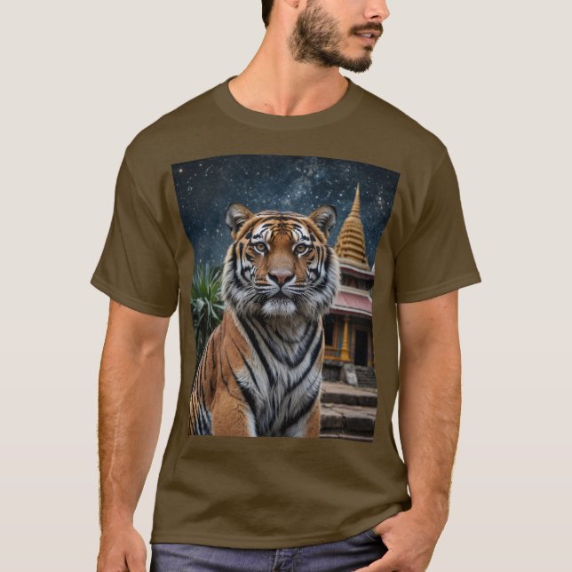 Tiger och Temple T Shirt (Framsida)