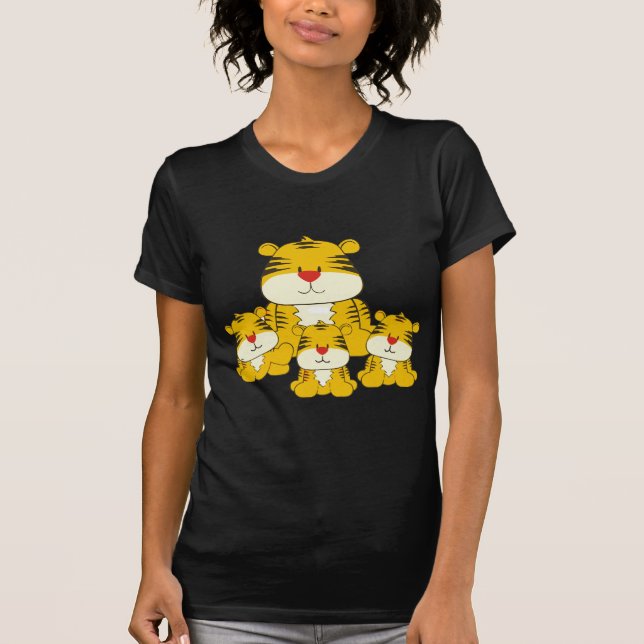 Tiger och ungar tee shirt (Framsida)