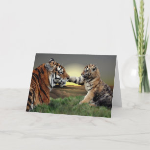 Tiger- och ungekort kort