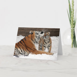 Tiger- och ungemors dagkort kort