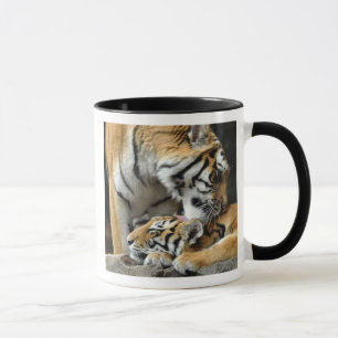 Tiger- och ungemugg mugg