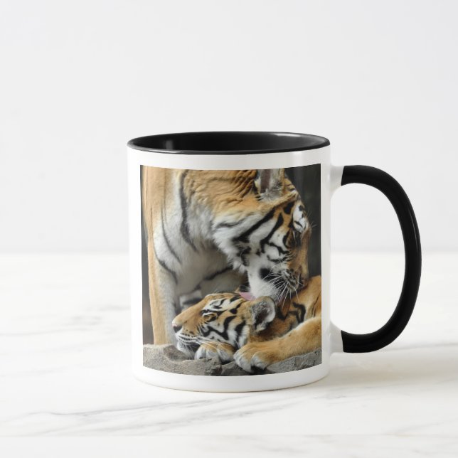 Tiger- och ungemugg mugg (Höger)