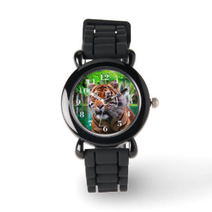 Tiger och vattenfall armbandsur