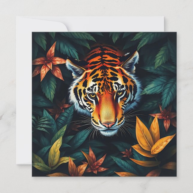 "Tiger of Mine" - Colorful Tiger Porträtt (Framsida)