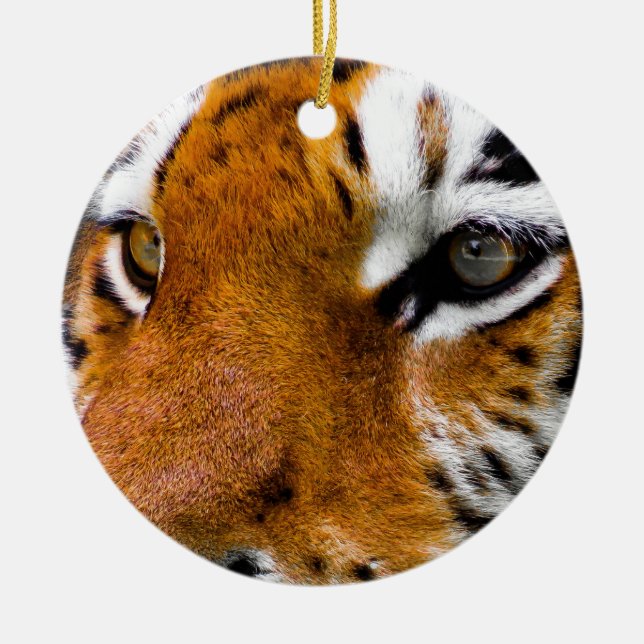 Tiger Öga Julgransprydnad Keramik (Framsidan)