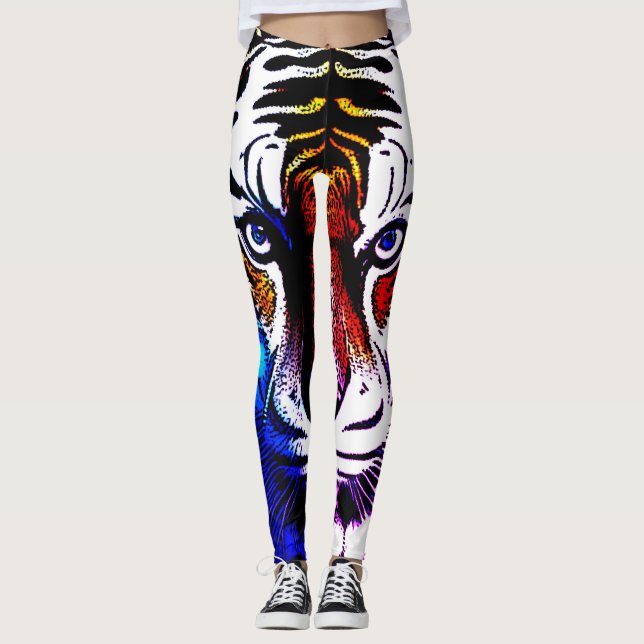 Tiger öga leggings (Framsida)