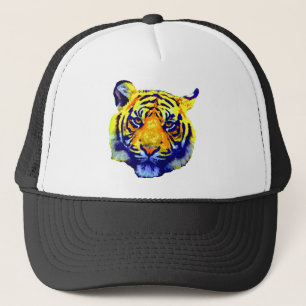 Tiger Öga Pop Art Keps