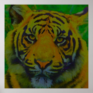 Tiger Öga Pop Art Poster