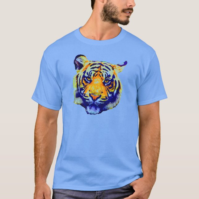 Tiger Öga Pop Art T-shirt (Framsida)