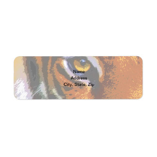 TIGER ÖGA RETURADRESS ETIKETT