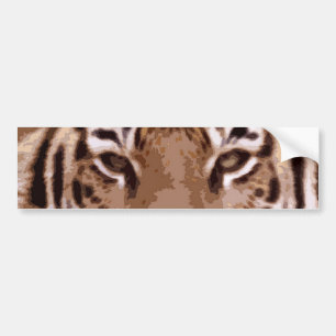 Tiger Ögon Anpassningsbar Bumper-fästare Bildekal